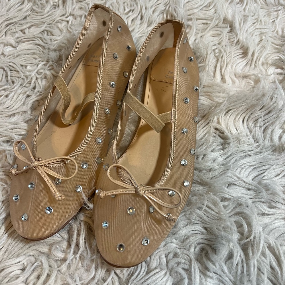 Jeffrey Campbell Crystal Mesh Flats